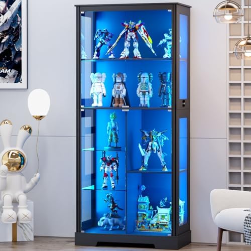 Glass Cabinet Display - Витрина для коллекционных предметов 71 дюйм,