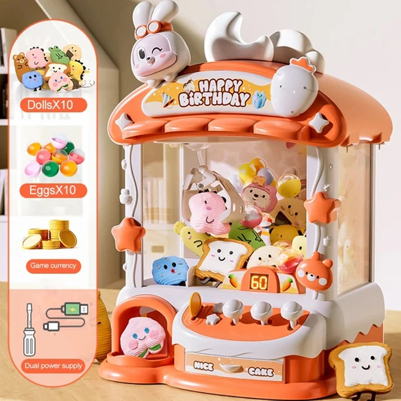 Claw Crane Machine - Мультяшный игровой автомат с когтями, автоматическая