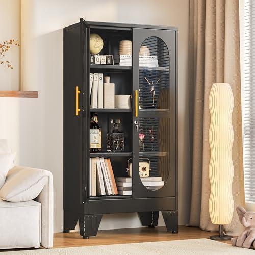 Glass Cabinet Display - Витрина с замком и стеклянной дверцей,