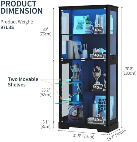 Витрина для коллекционных пред – обзор и цена Glass Cabinet Display