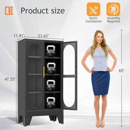 Витрина с замком и стеклянной  – обзор и цена Glass Cabinet Display