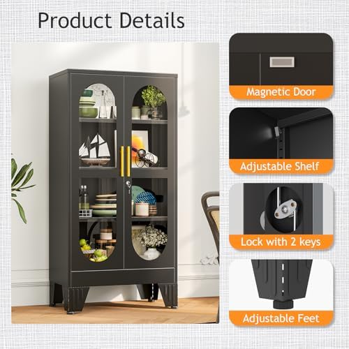 Витрина с замком и стеклянной  – обзор и цена Glass Cabinet Display