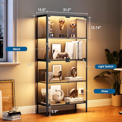 Витрина из стекла 65 дюймов с  – обзор и цена Glass Cabinet Display