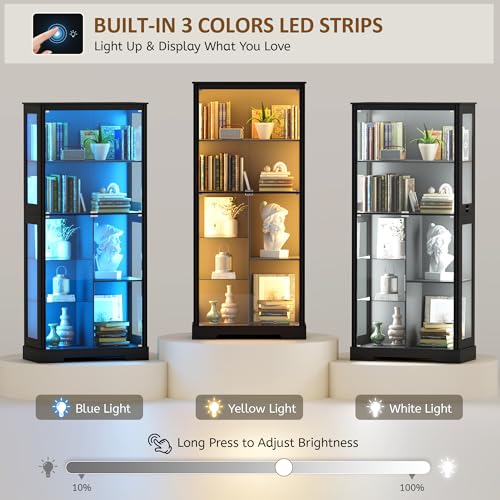 Стеклянная витрина 71 дюйм с R – обзор и цена Glass Cabinet Display