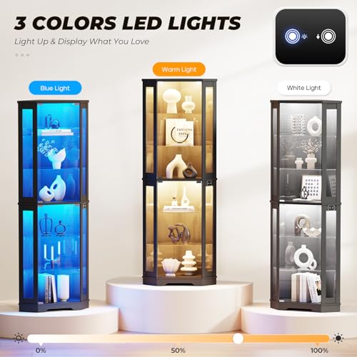 Угловой витринный шкаф высотой – обзор и цена Glass Cabinet Display