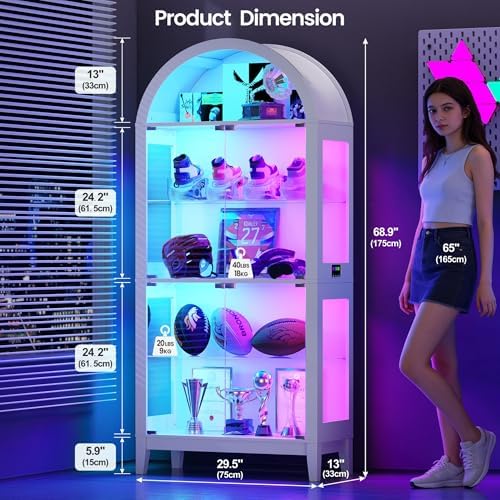 Пятиуровневый арочный стеклянн – обзор и цена Glass Cabinet Display